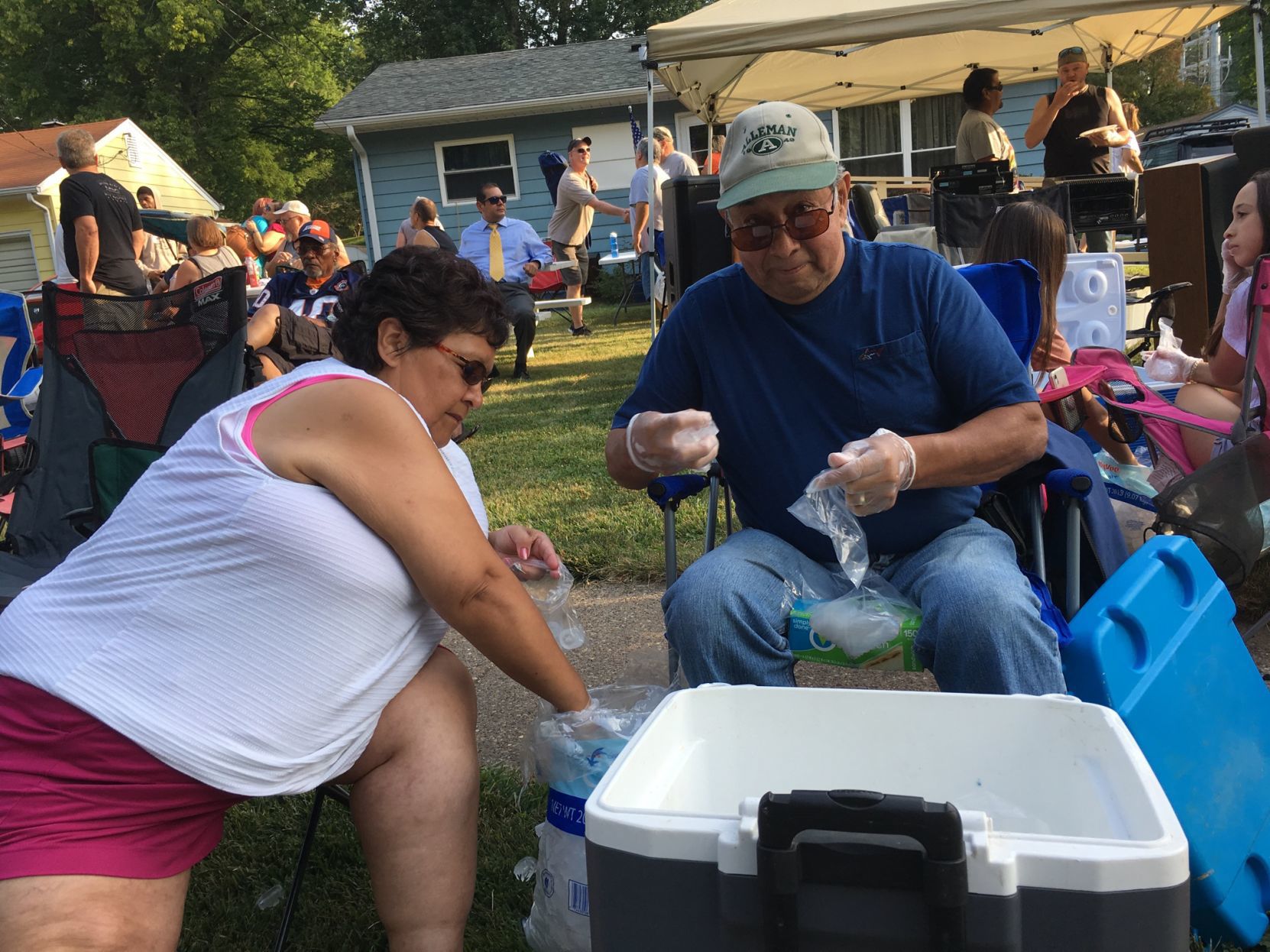 filling ice